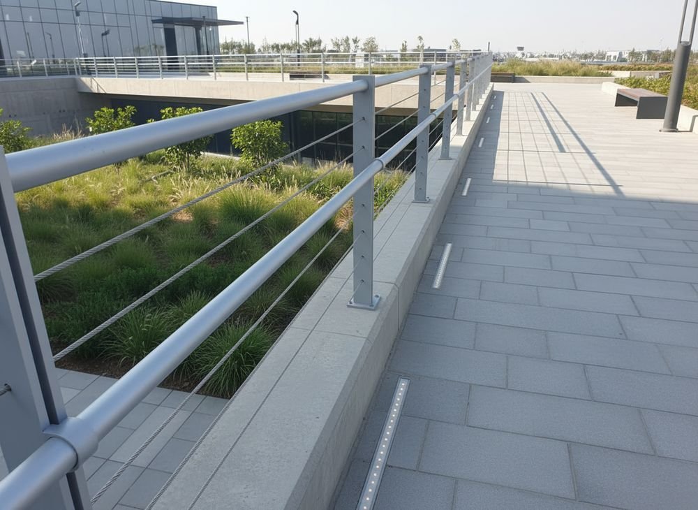 Cable and tube balustrade