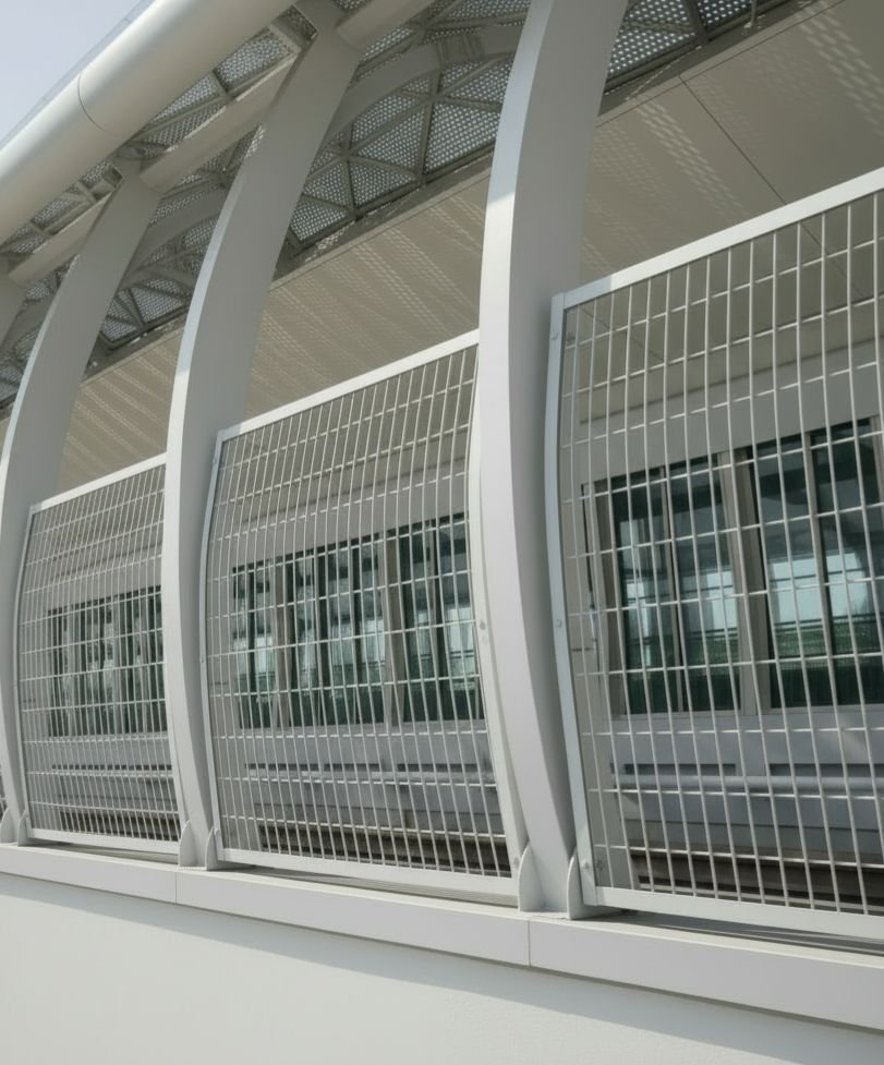 Welded mesh balustrade infill