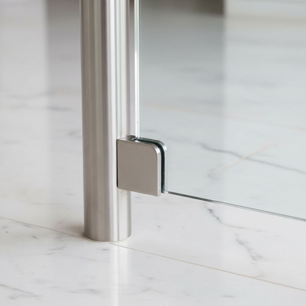Stainless glass clamp