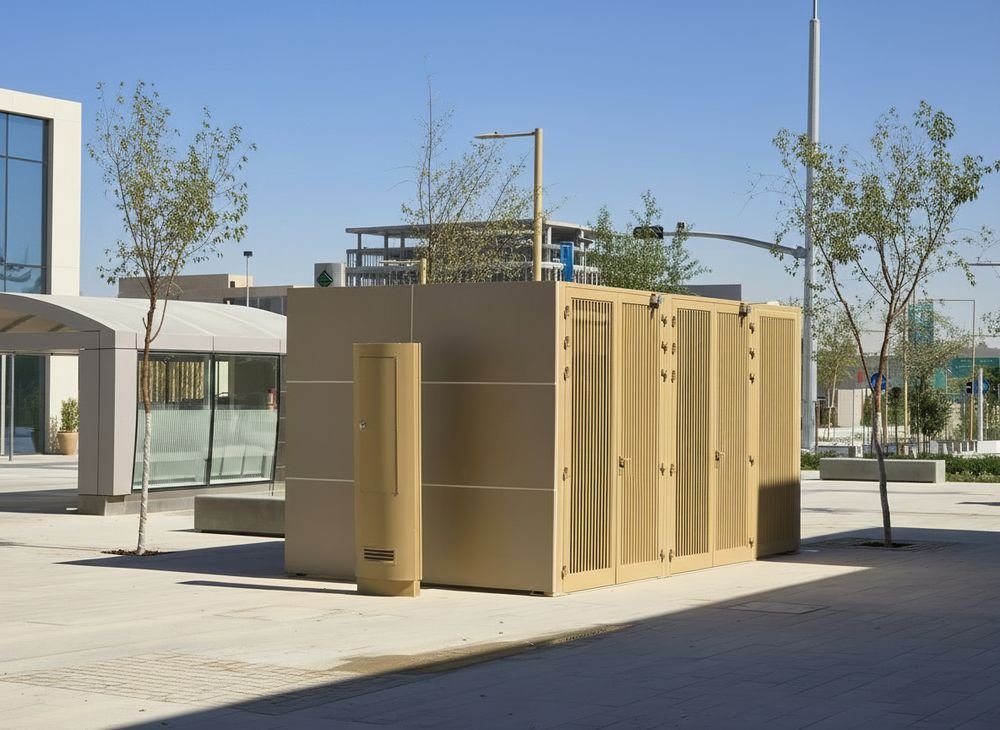 Louvered equipment enclosure